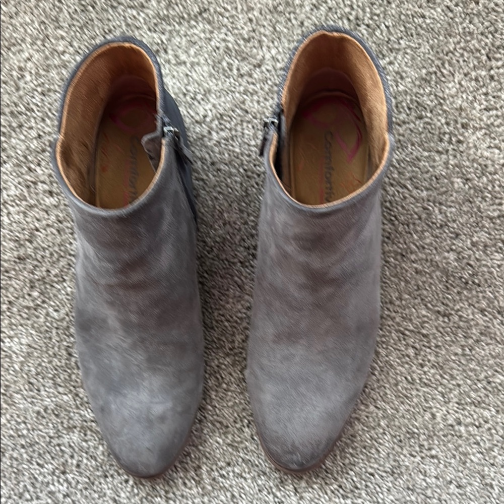 Gray Ankle Boots